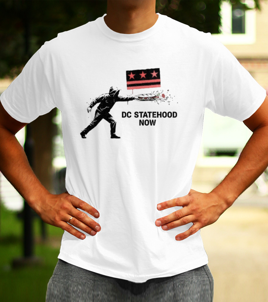 DC Statehood Now Red Stars And Stripes Protest T-Shirt