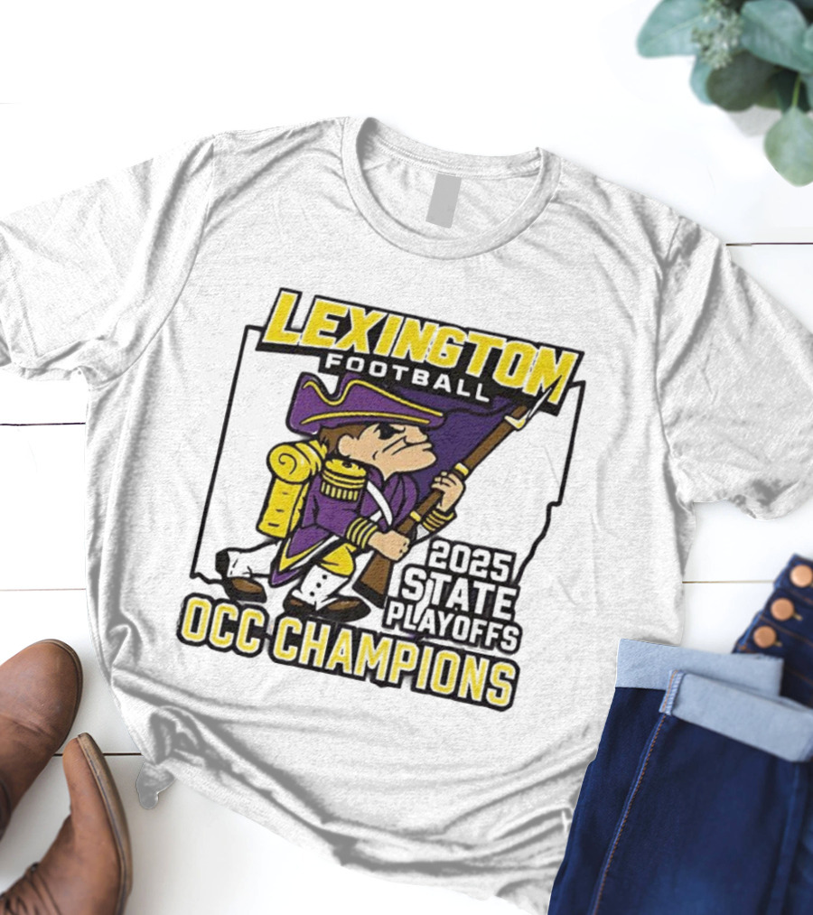 Lexington Football 2025 State Playoffs OCC Champions T-Shirt