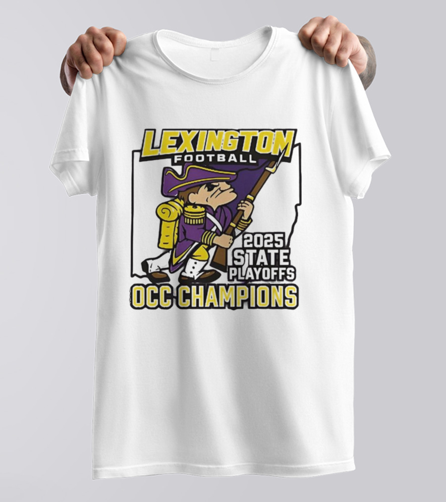 Lexington Football 2025 State Playoffs OCC Champions T-Shirt
