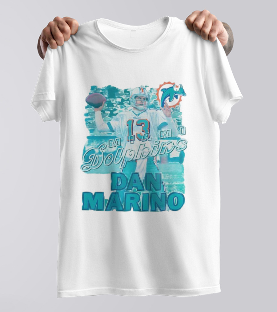 Dan Marino Miami Dolphins Football Number 13 MVP Retro T-Shirt