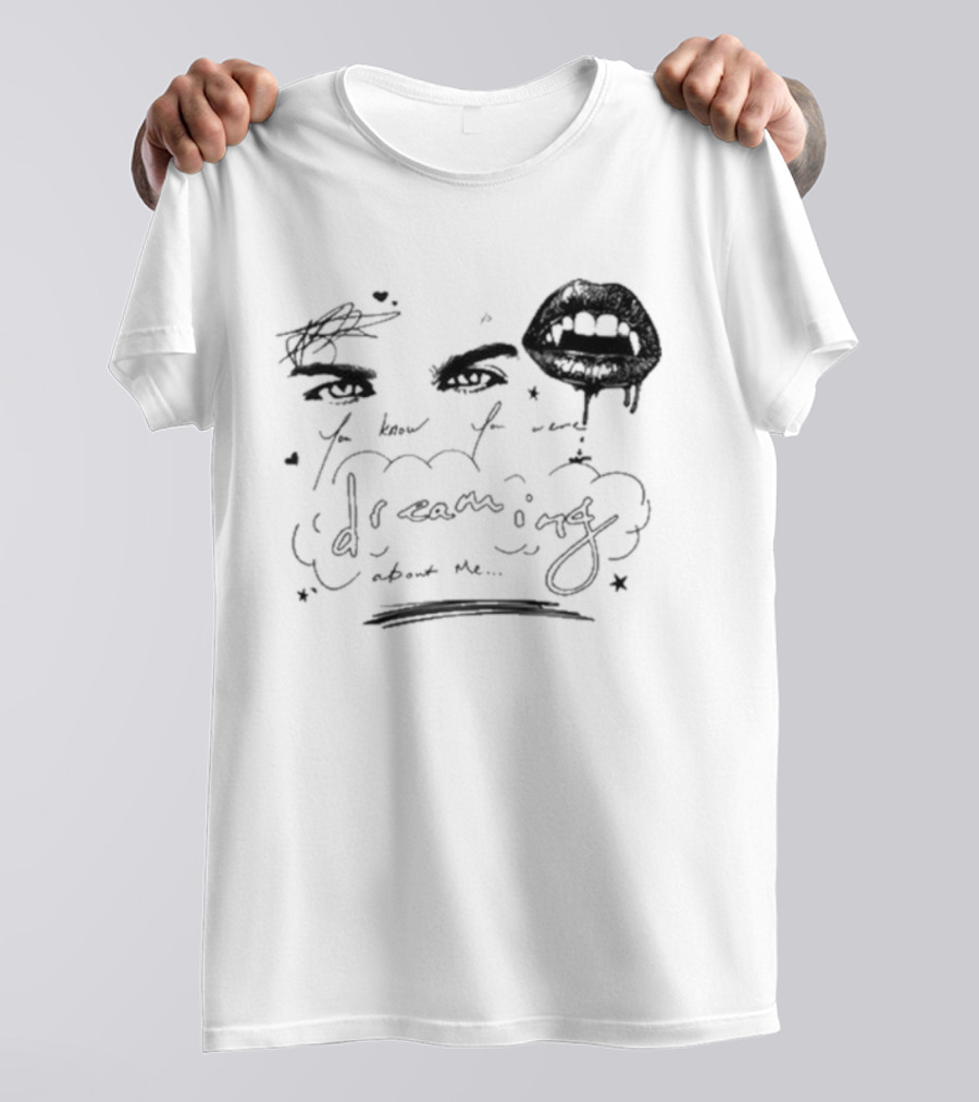 Ian Somerhalder Dreaming Romantic Eyes And Lips T-Shirt