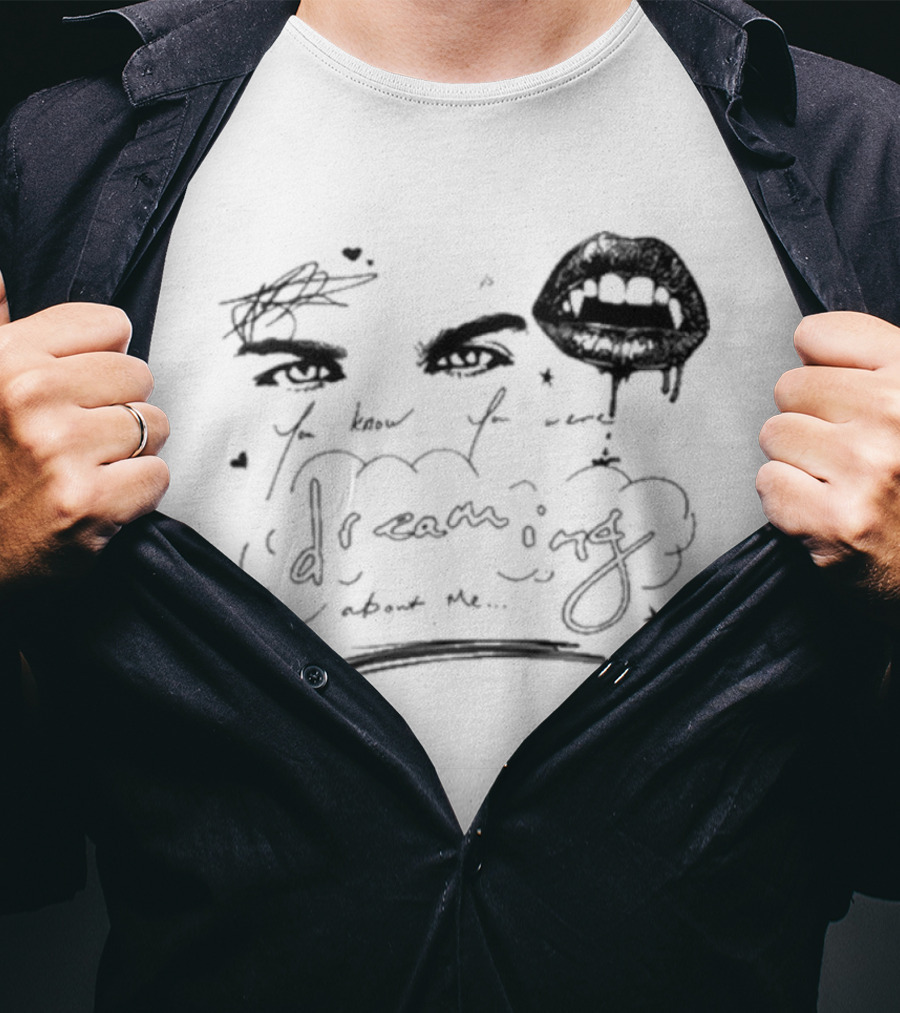 Ian Somerhalder Dreaming Romantic Eyes And Lips T-Shirt