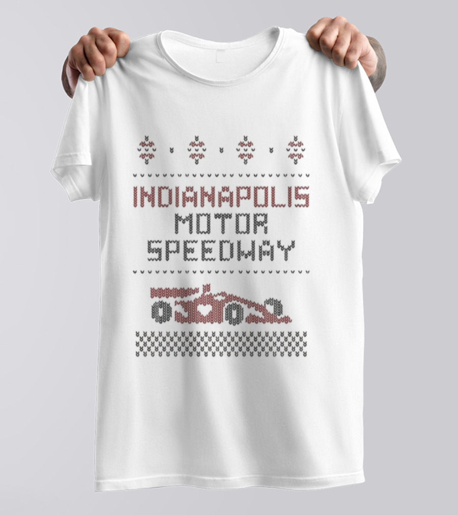 Indianapolis Motor Speedway Holiday Ugly Christmas T-Shirt