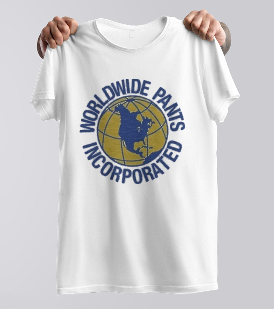 Worldwide Pants Incorporated Globe North America Map T-Shirt
