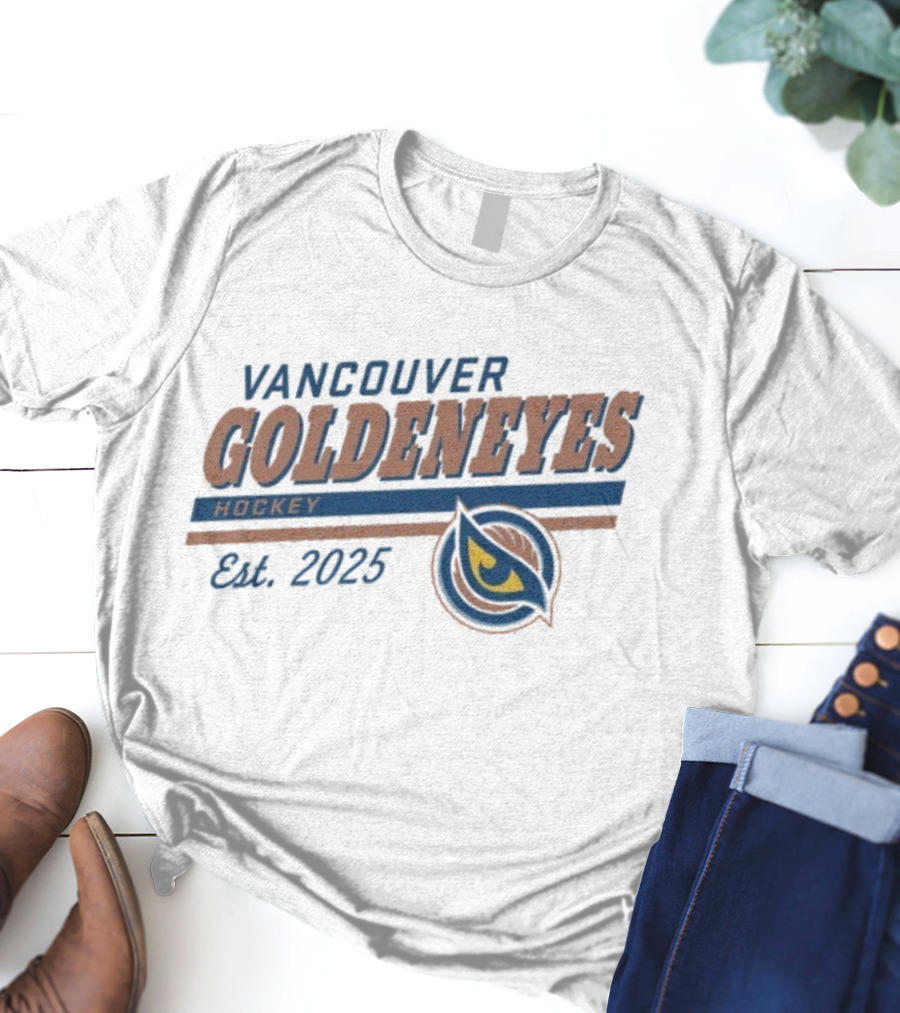 Vancouver Goldeneyes Hockey Est 2025 PWHL Sportiqe T-Shirt