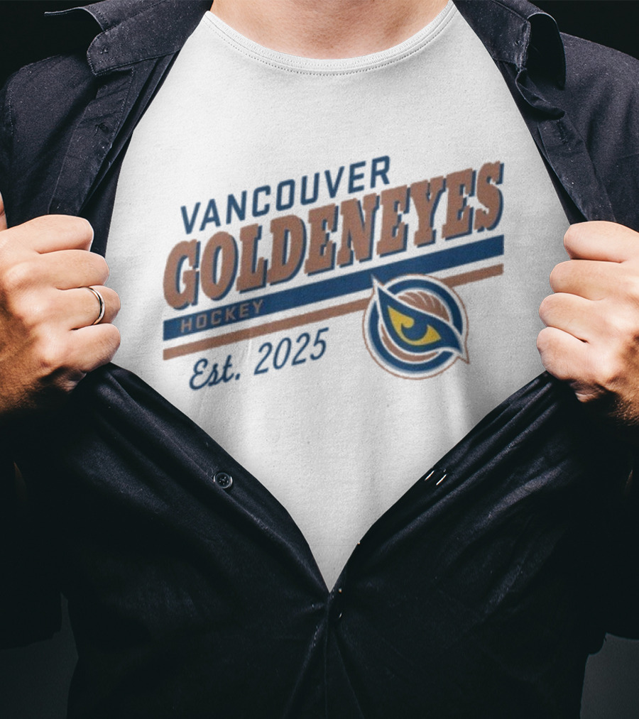 Vancouver Goldeneyes Hockey Est 2025 PWHL Sportiqe T-Shirt