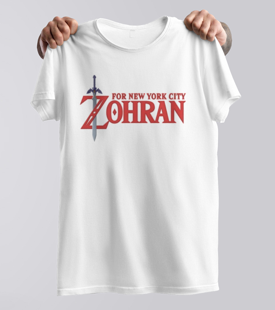 Zohran Mamdani For New York City Mayor Sword Legend T-Shirt
