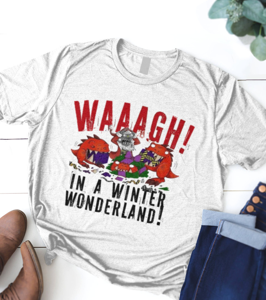 Warhammer Waaagh Gobbo In A Winter Wonderland Christmas Jumper T-Shirt