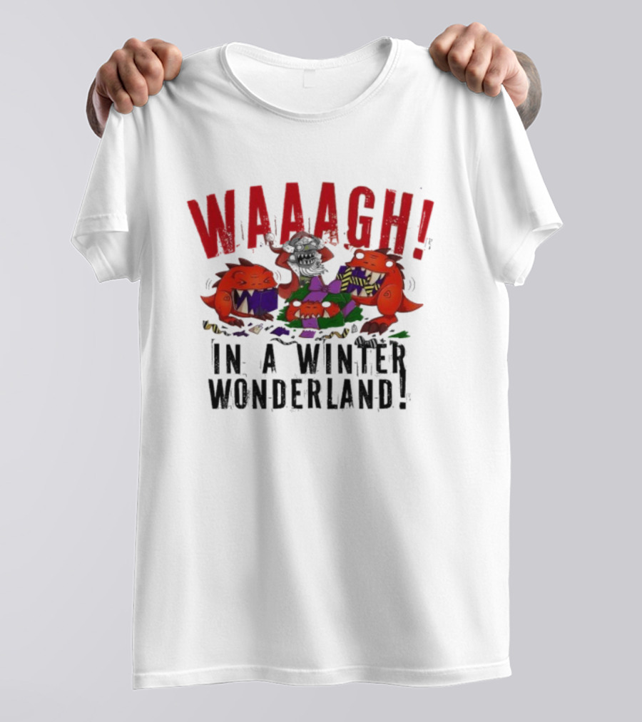 Warhammer Waaagh Gobbo In A Winter Wonderland Christmas Jumper T-Shirt
