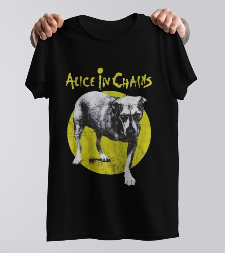 Alice In Chains Three-Legged Dog Iconic Band Logo T-Shirt
