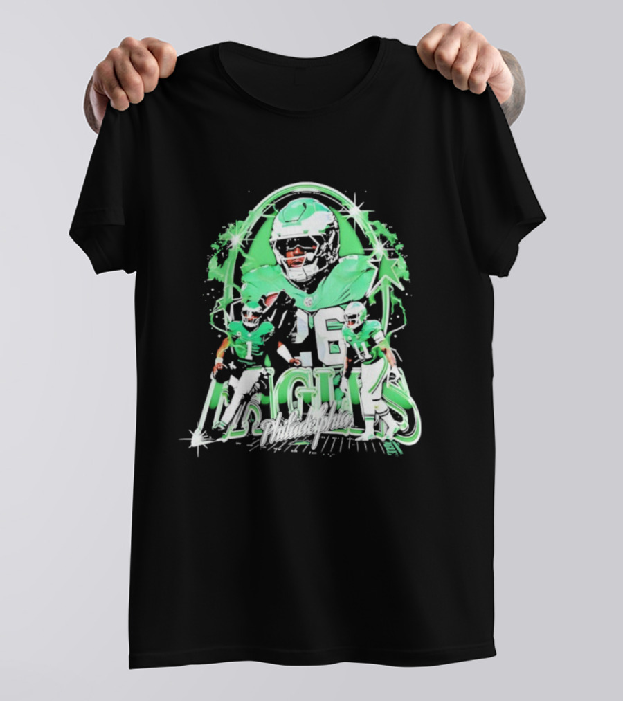 Philadelphia Eagles Jalen Hurts Charles Barkley AJ Brown Trio T-Shirt