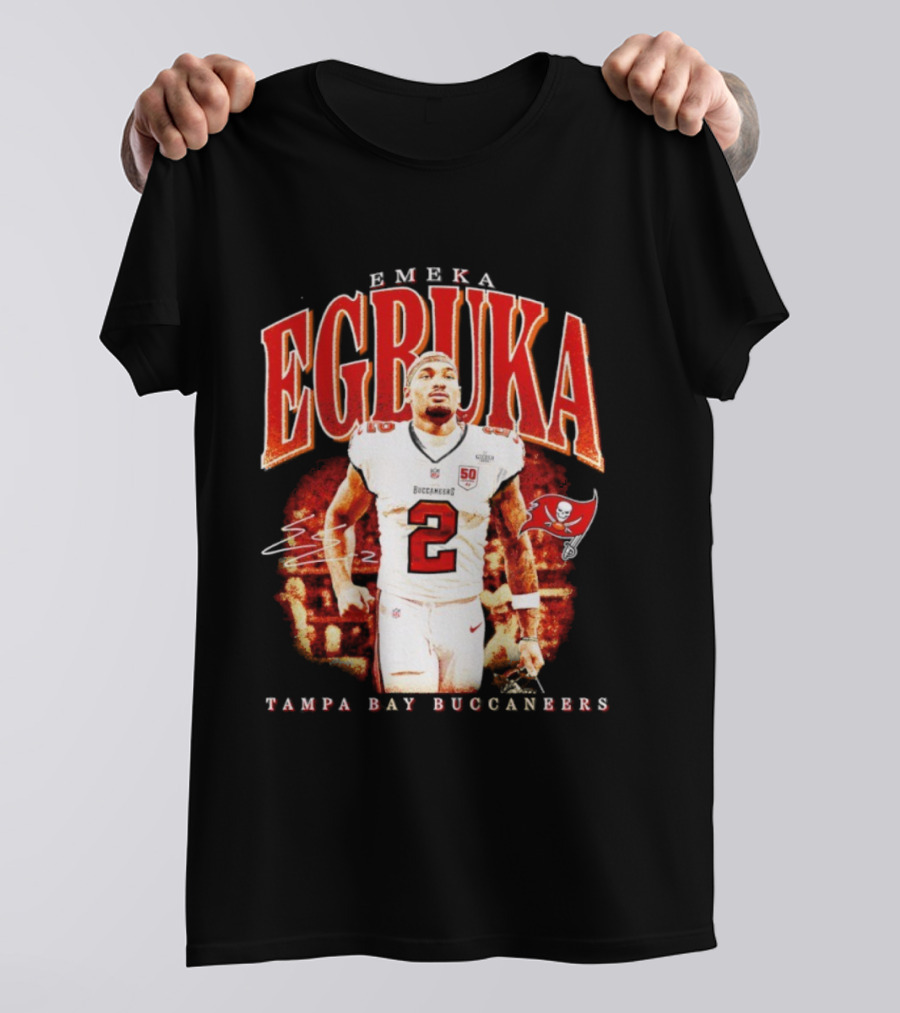 Emeka Egbuka Tampa Bay Buccaneers Egbuka 2 Football Player T-Shirt