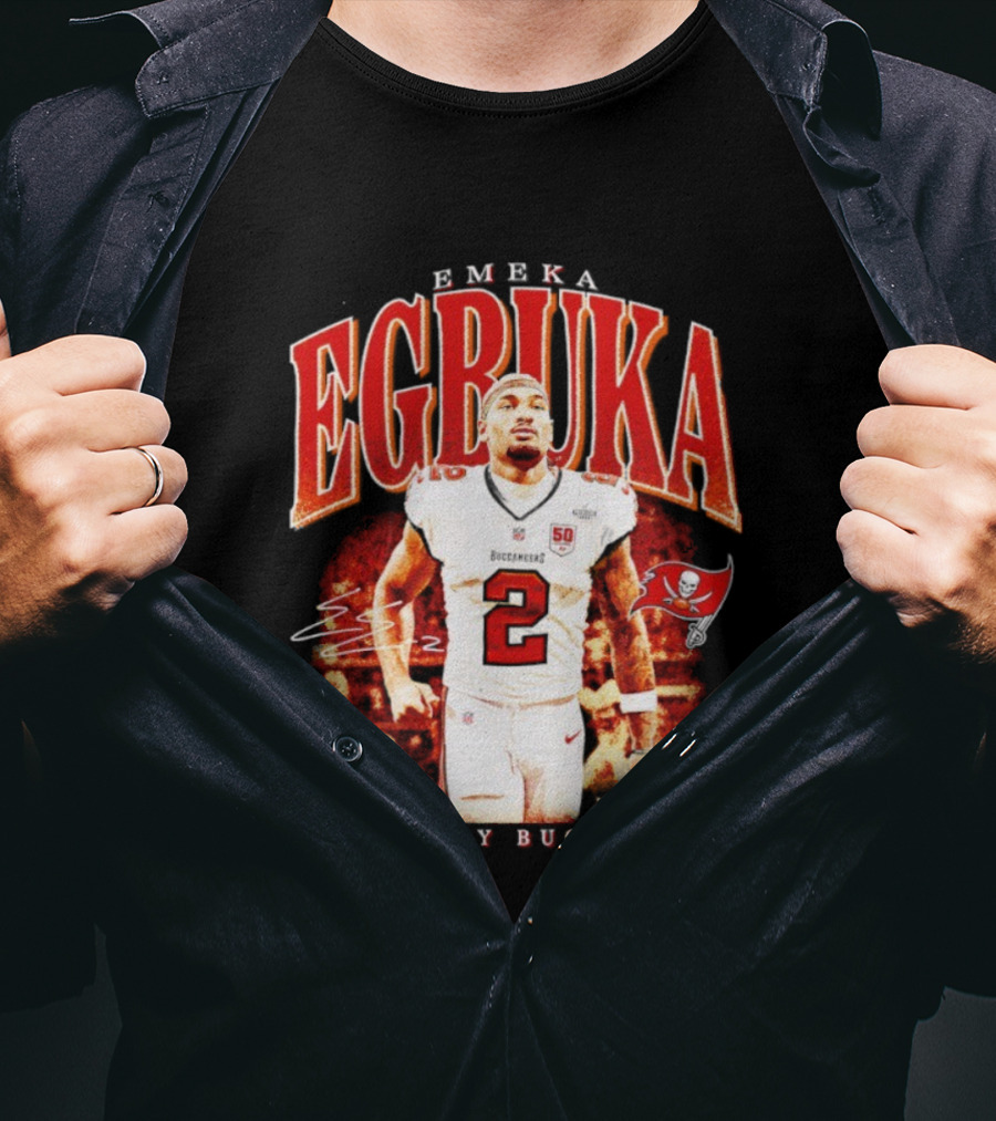 Emeka Egbuka Tampa Bay Buccaneers Egbuka 2 Football Player T-Shirt