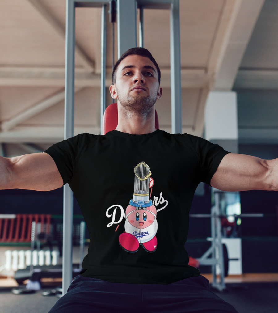 Kirby Dodgers Trophy World Series Champions MLB 2025 T-Shirt