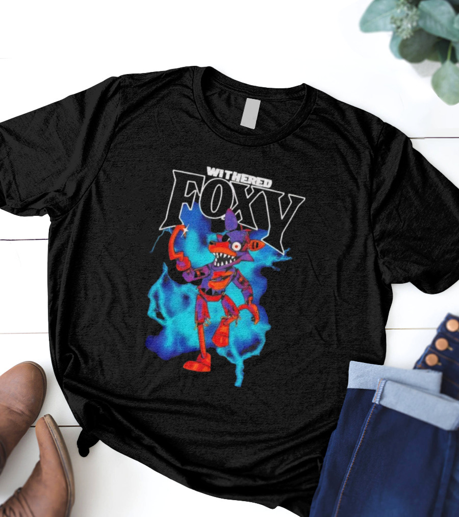 Withered Foxy Five Nights At Freddy’s Colorful Character Artwork T-Shirt