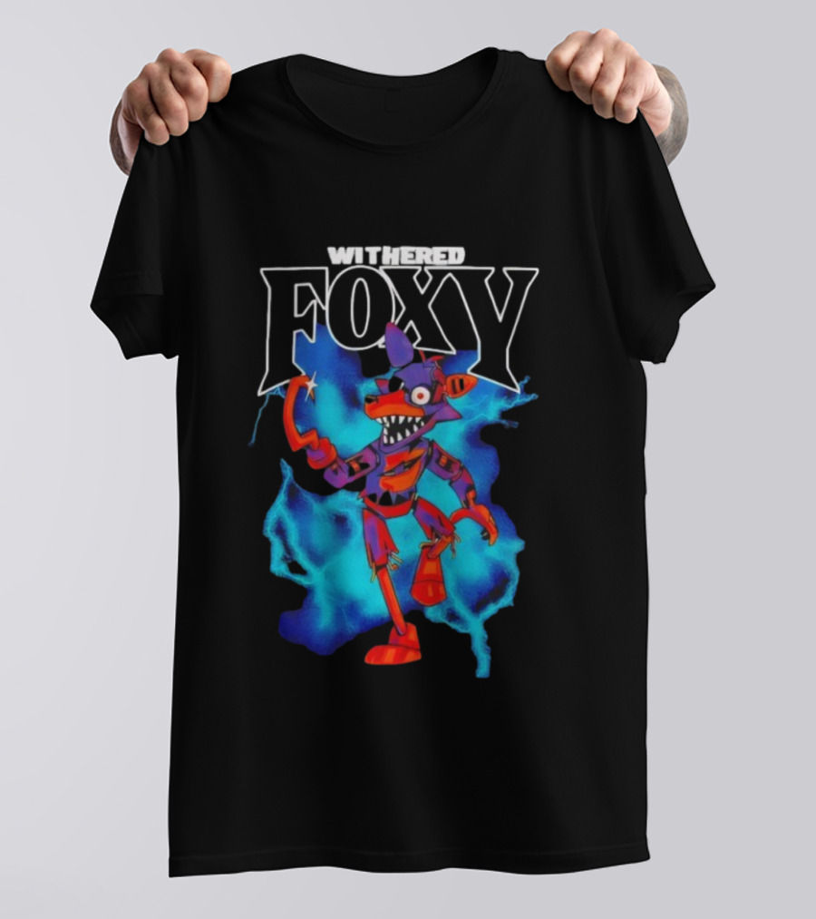 Withered Foxy Five Nights At Freddy’s Colorful Character Artwork T-Shirt