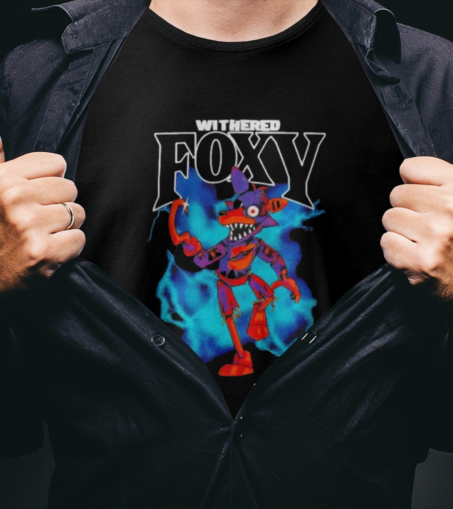 Withered Foxy Five Nights At Freddy’s Colorful Character Artwork T-Shirt