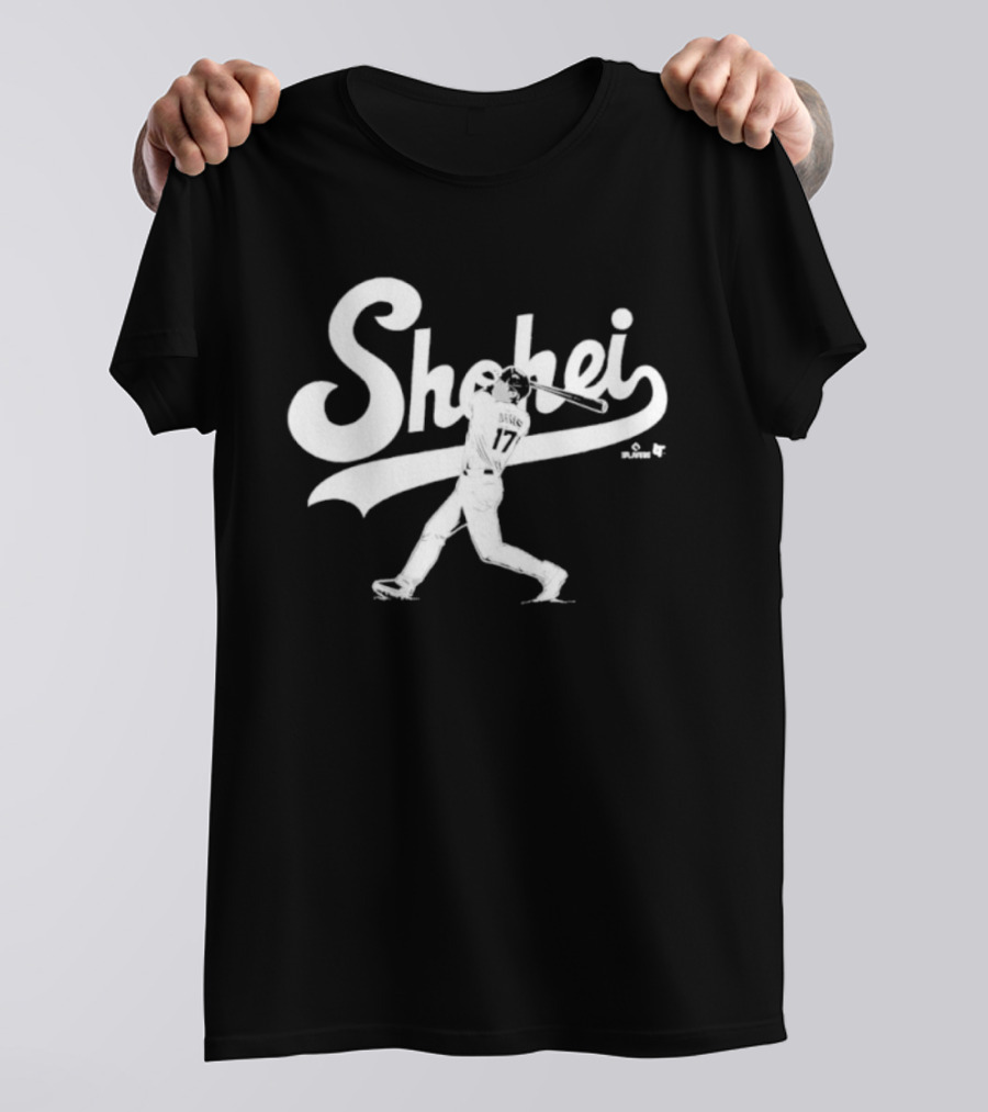 Shohei Ohtani Slugger Swing Baseball Player Action T-Shirt