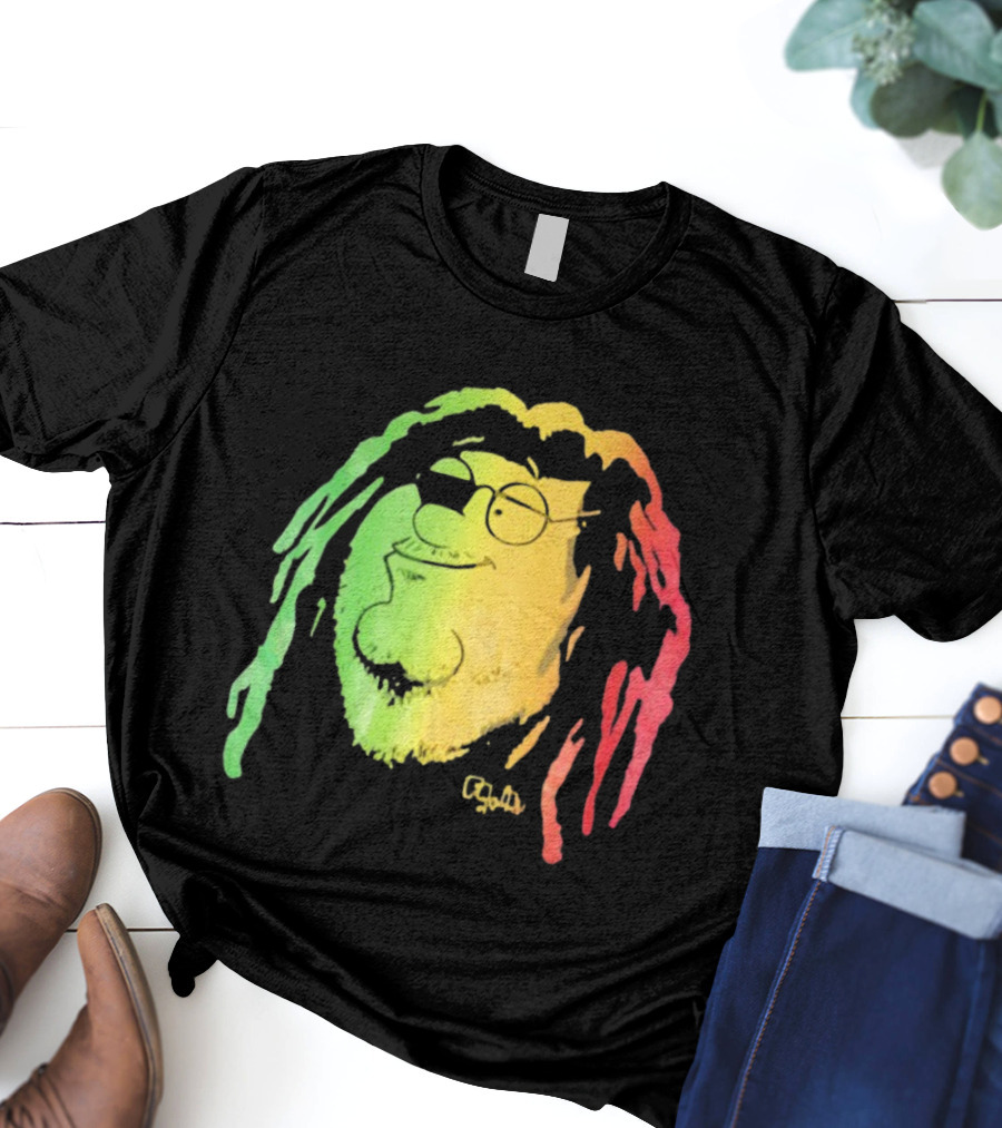 Family Guy Peter Griffin Rasta Colors Bob Marley Style T-Shirt