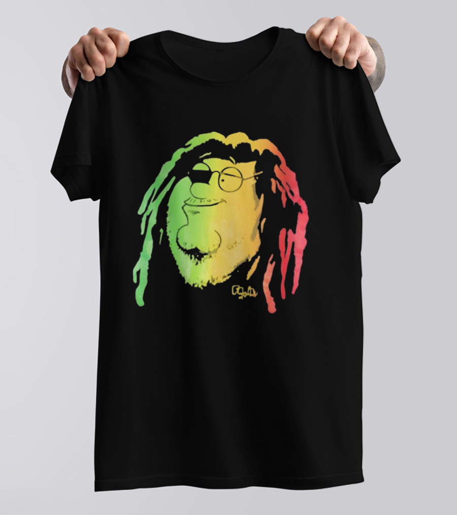 Family Guy Peter Griffin Rasta Colors Bob Marley Style T-Shirt