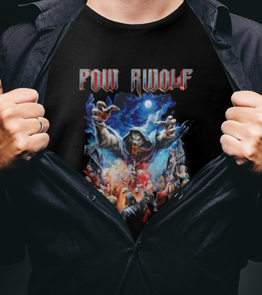 Powerwolf The Sacrament Of Sin Dramatic Werewolf Scene T-Shirt