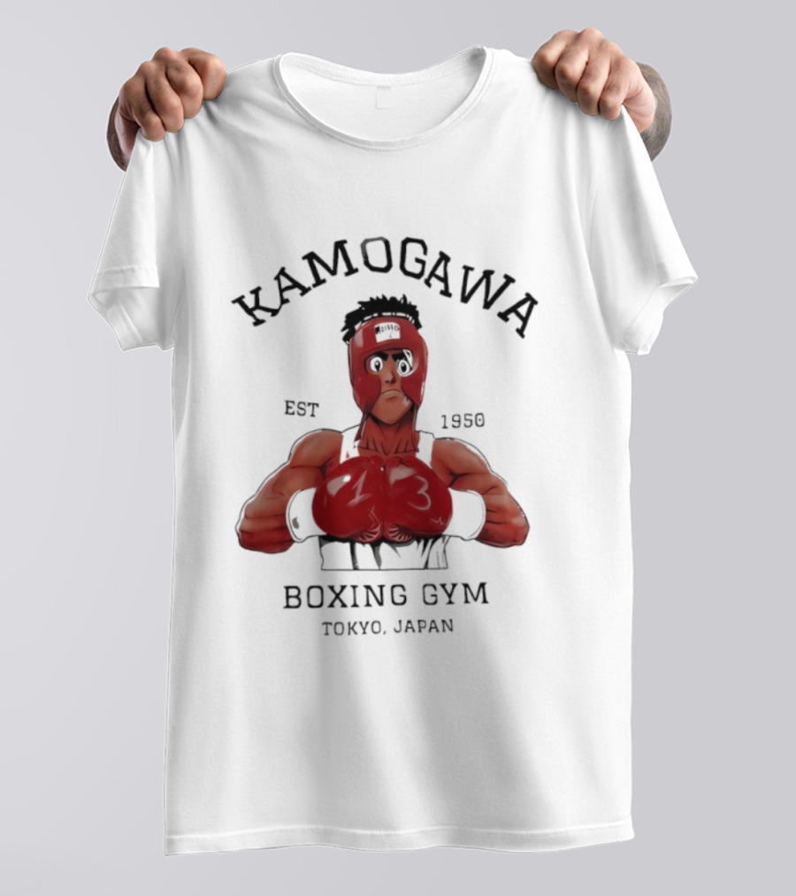 Kamogawa Boxing Gym Tokyo Japan Vintage 90s Hajime No Ippo Est 1950 T-Shirt