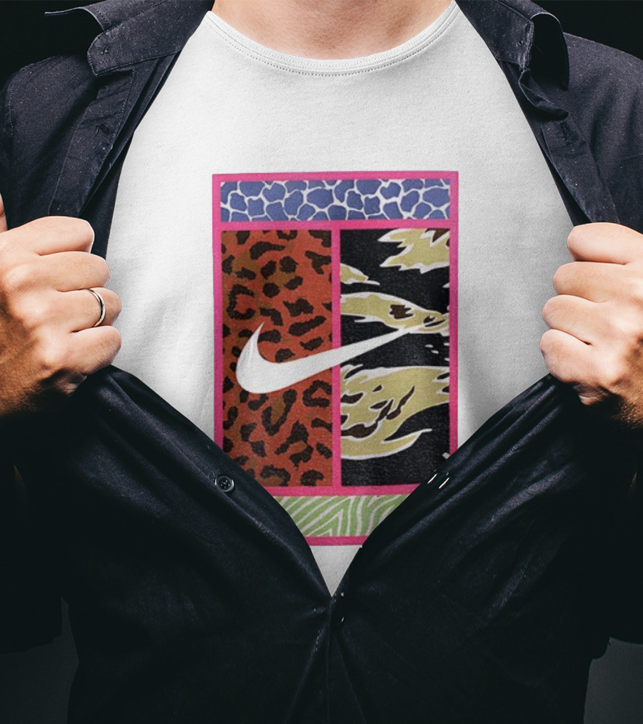 Carlos Alcaraz Nike Dri-FIT Court Swoosh Animal Print 갱스터 T-Shirt