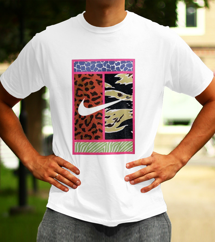 Carlos Alcaraz Nike Dri-FIT Court Swoosh Animal Print 갱스터 T-Shirt