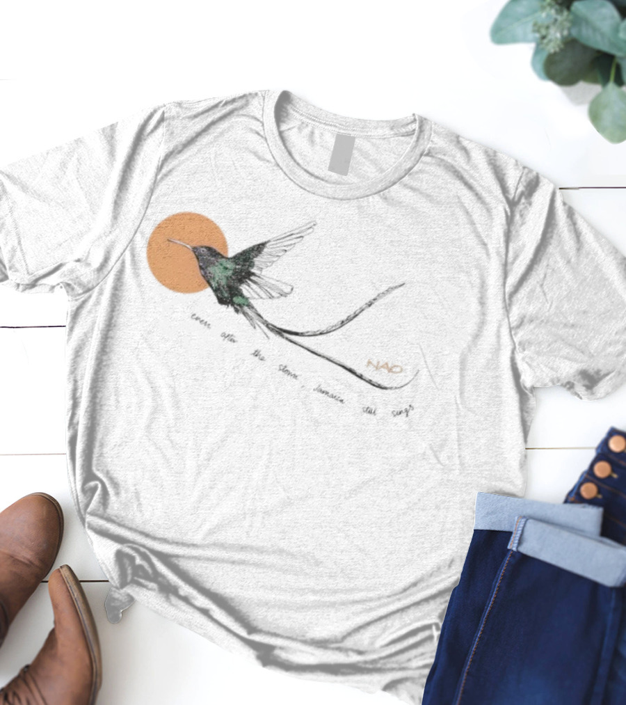 Nao X Hurricane Relief Even Often The Storm Jamaica Still Sings Bird T-Shirt