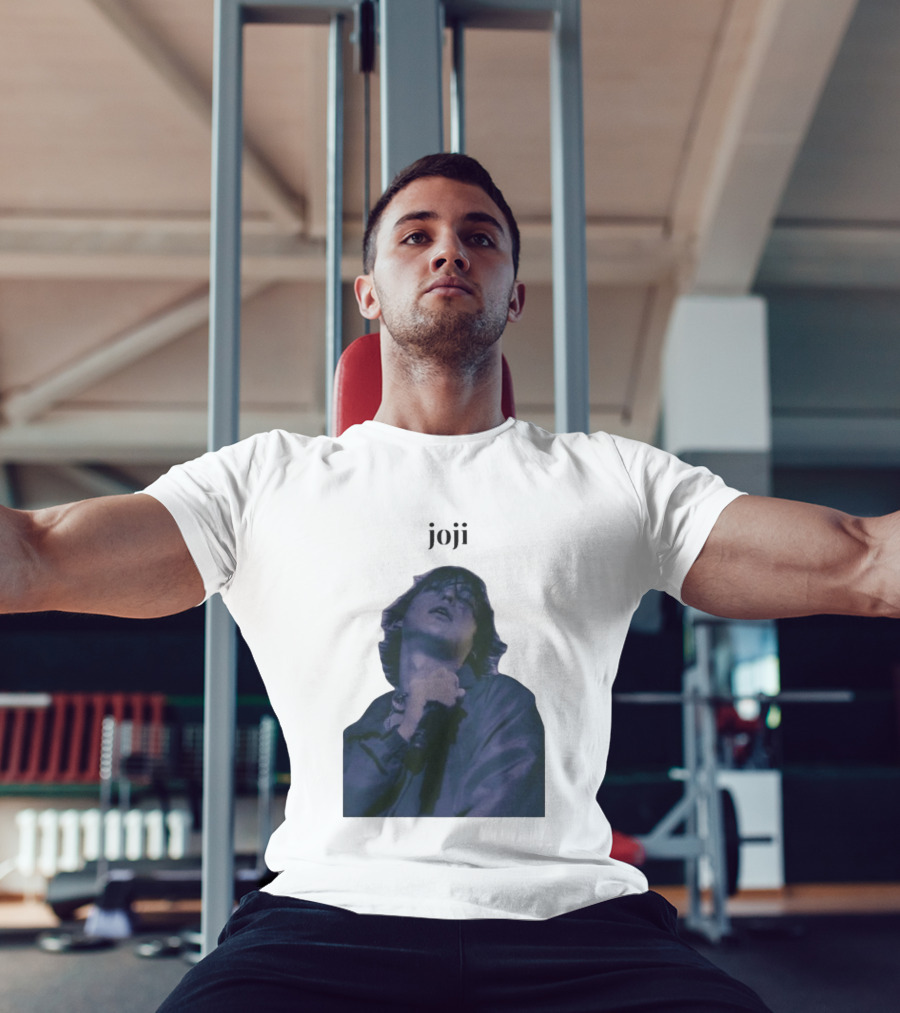 Joji Singer Mic Moment Blue Jacket Performance T-Shirt