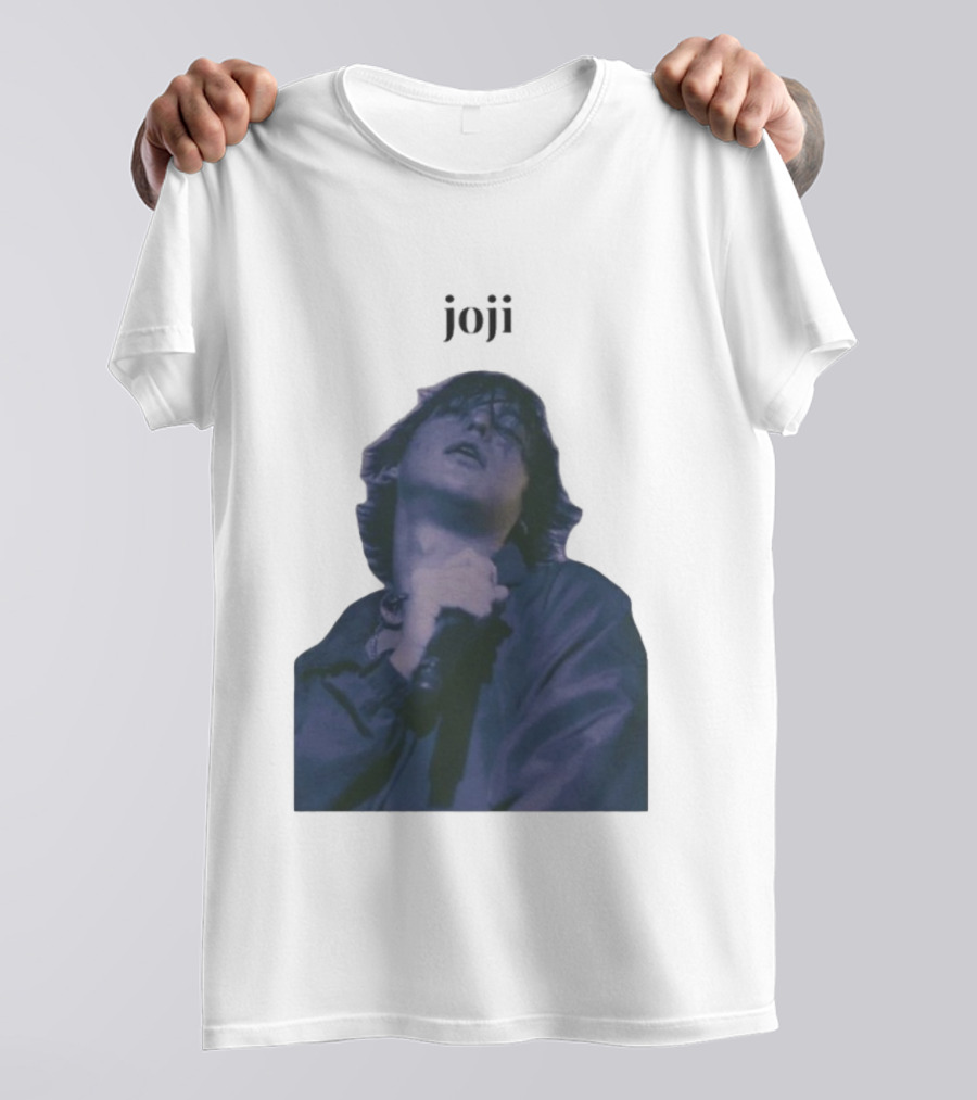 Joji Singer Mic Moment Blue Jacket Performance T-Shirt