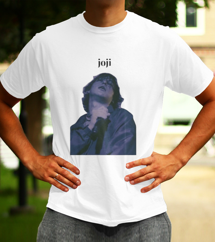 Joji Singer Mic Moment Blue Jacket Performance T-Shirt