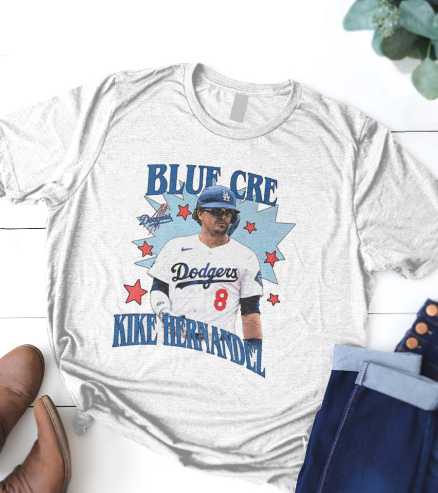 Kiké Hernández Dodgers Blue Crew Los Angeles MLB Baseball 2025 T-Shirt