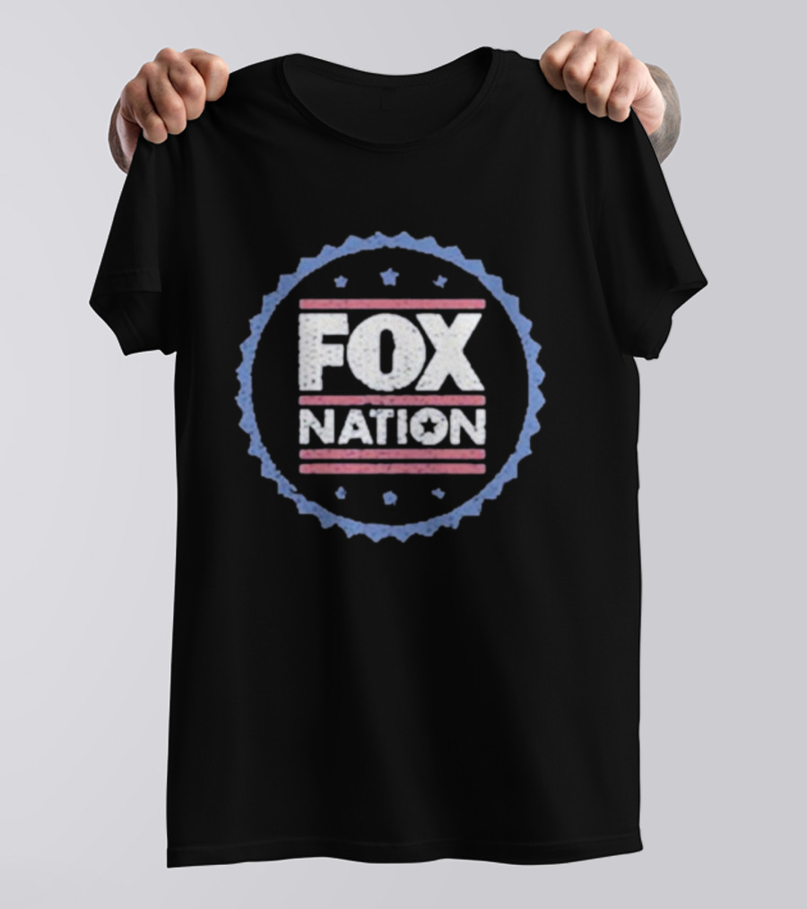 FOX Nation Badge Stars And Stripes Emblem T-Shirt