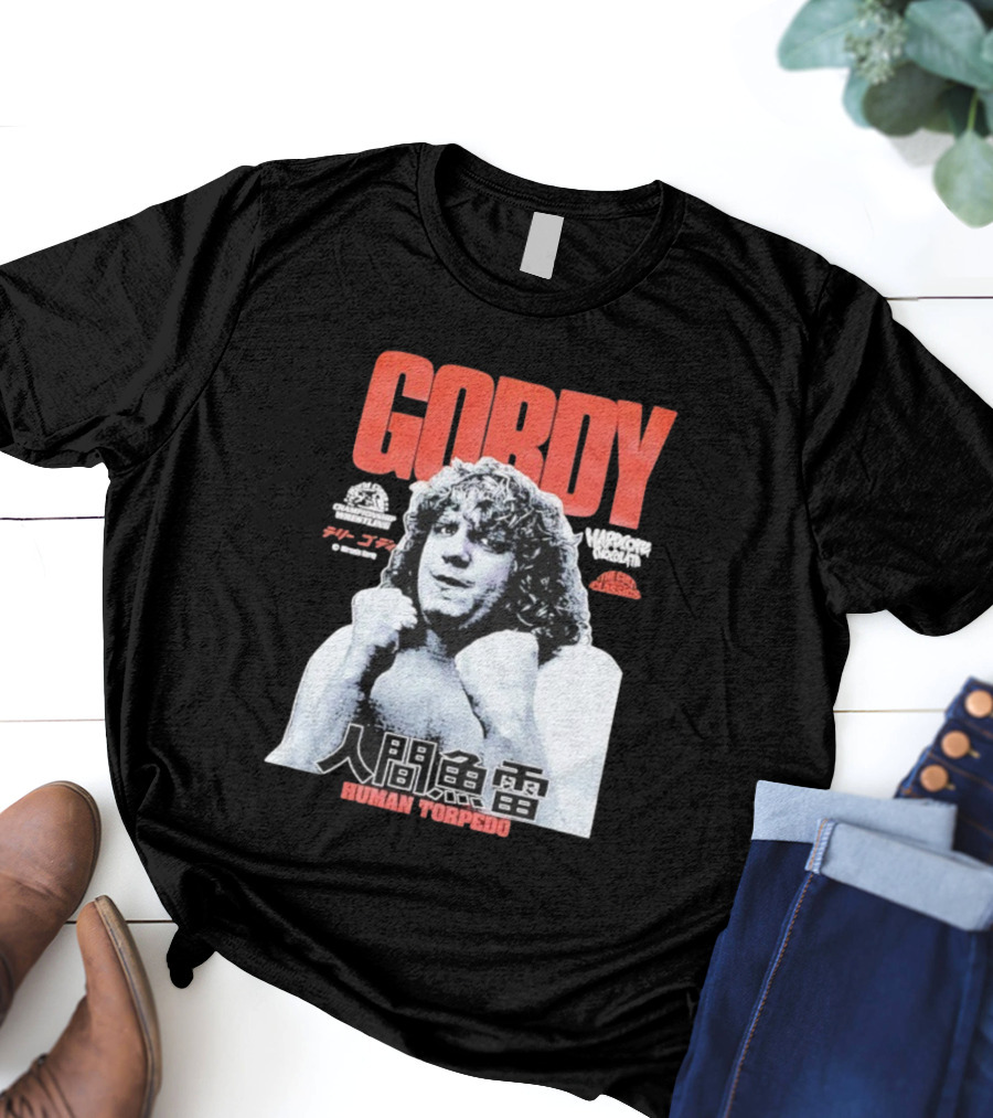 Gordy Human Torpedo Terry Championship Wrestling Hardcore Legend T-Shirt