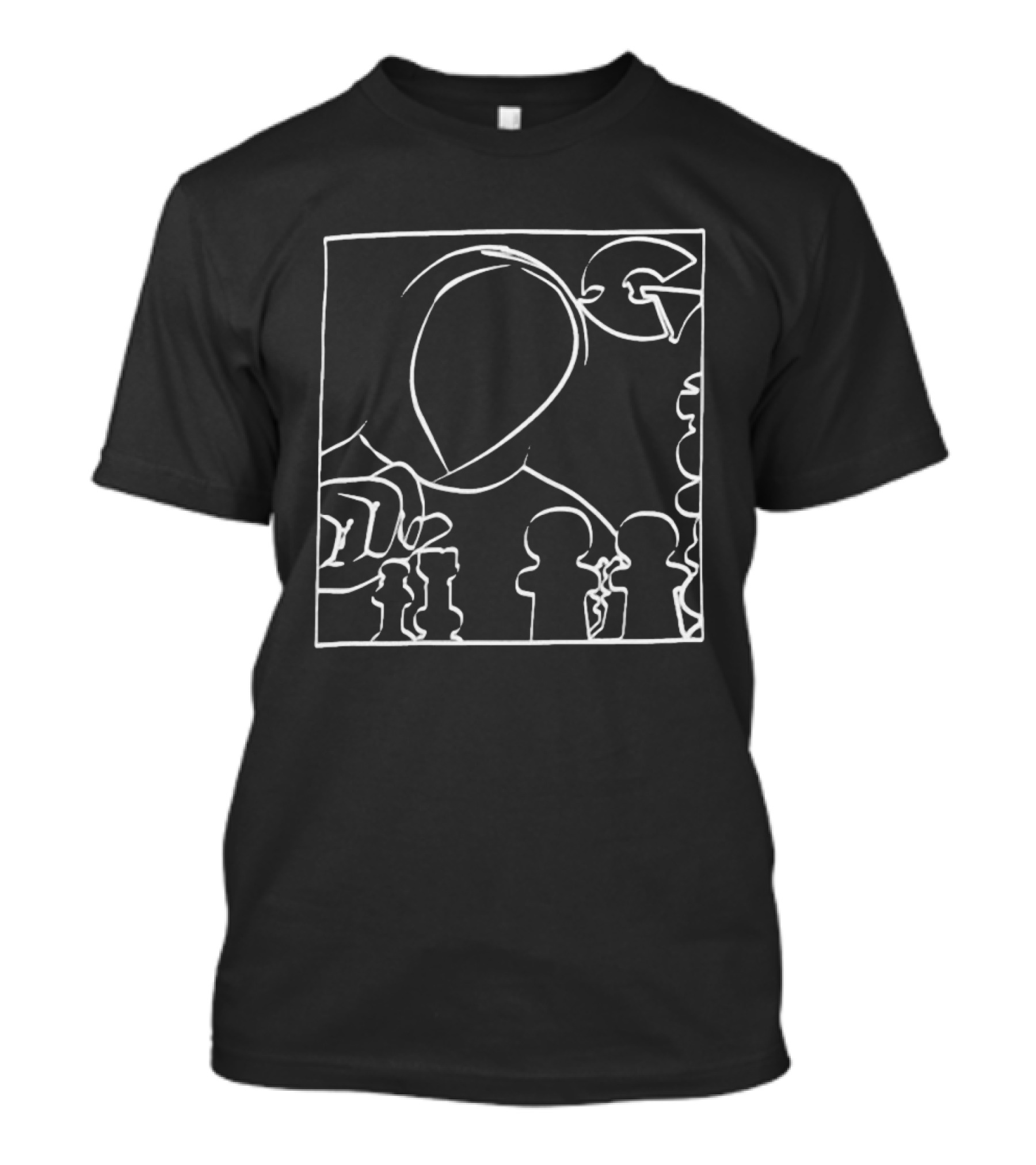 Gza World Chess Move G Icon Outline Player Strategy T-Shirt
