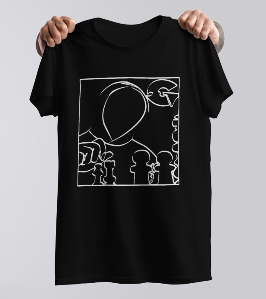 Gza World Chess Move G Icon Outline Player Strategy T-Shirt