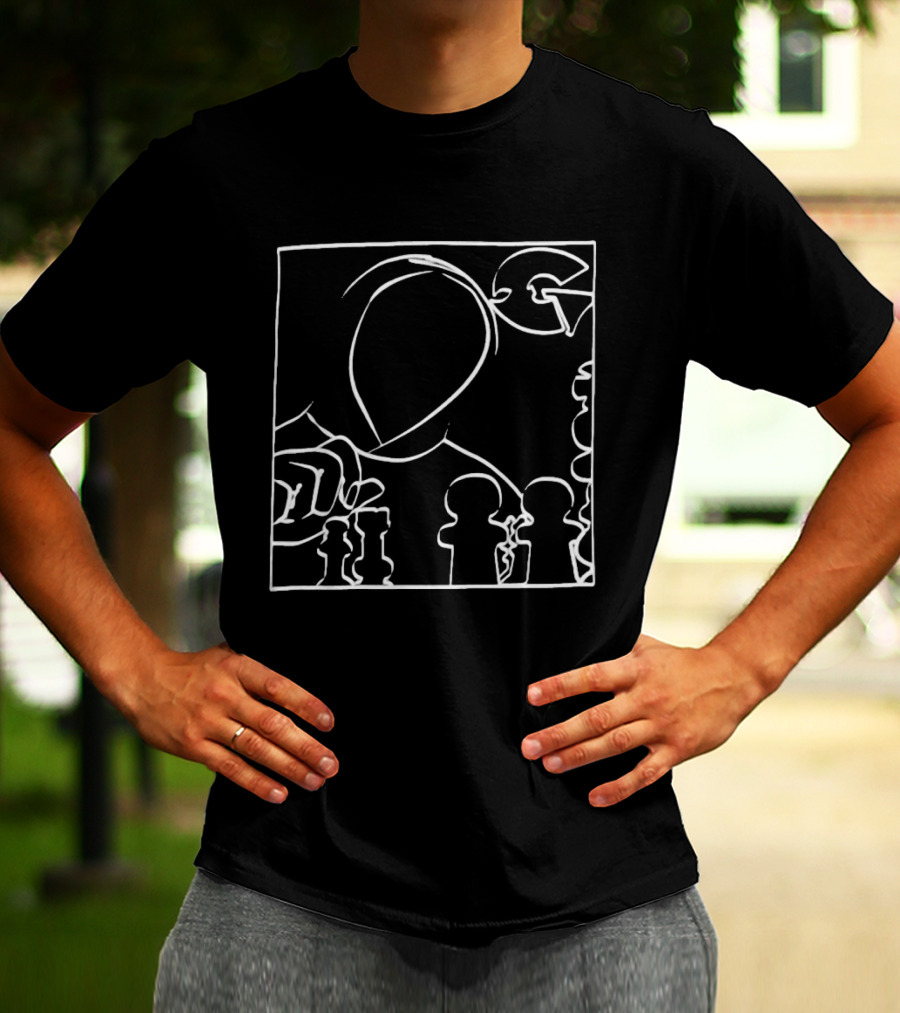 Gza World Chess Move G Icon Outline Player Strategy T-Shirt