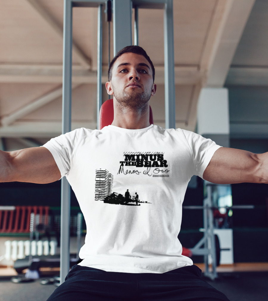 Minus The Bear Menos El Oso Skyline Urban Scene T-Shirt