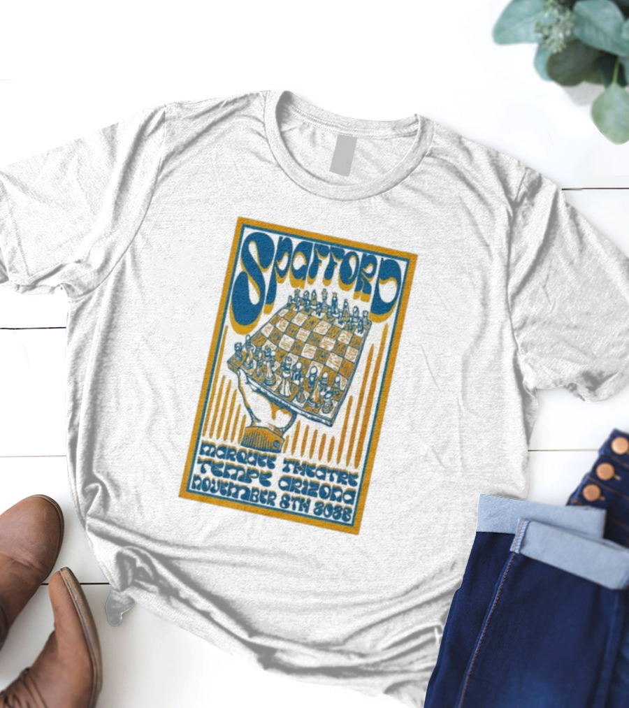 Spafford Marquee Theatre Tempe Arizona November 8th 2025 Chessboard Art T-Shirt