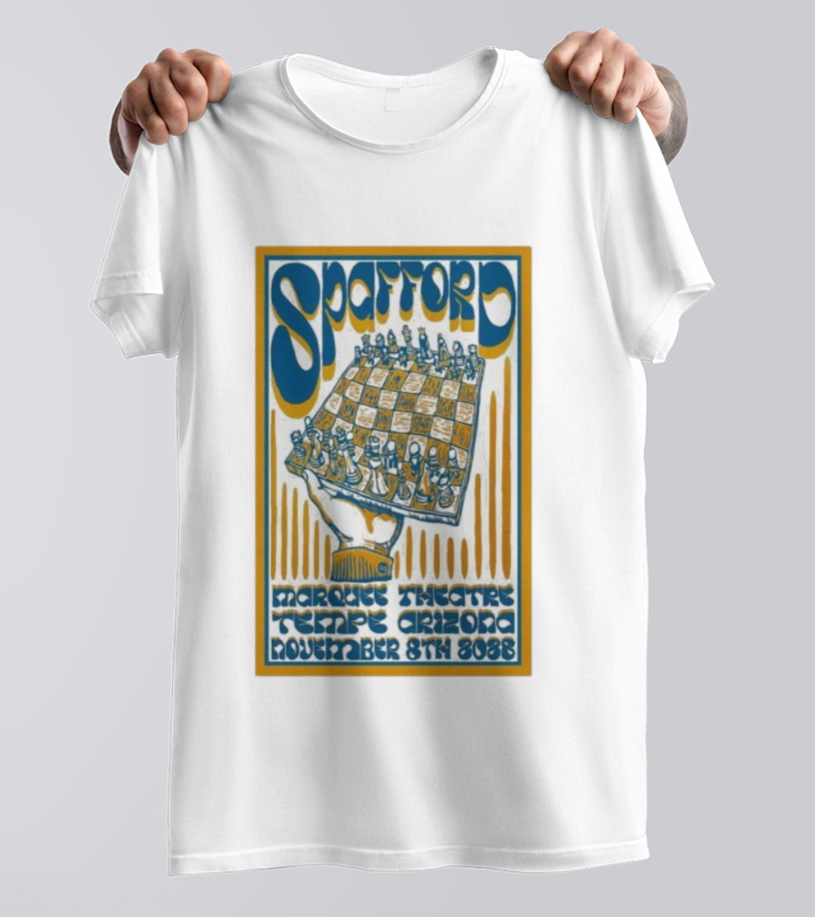Spafford Marquee Theatre Tempe Arizona November 8th 2025 Chessboard Art T-Shirt