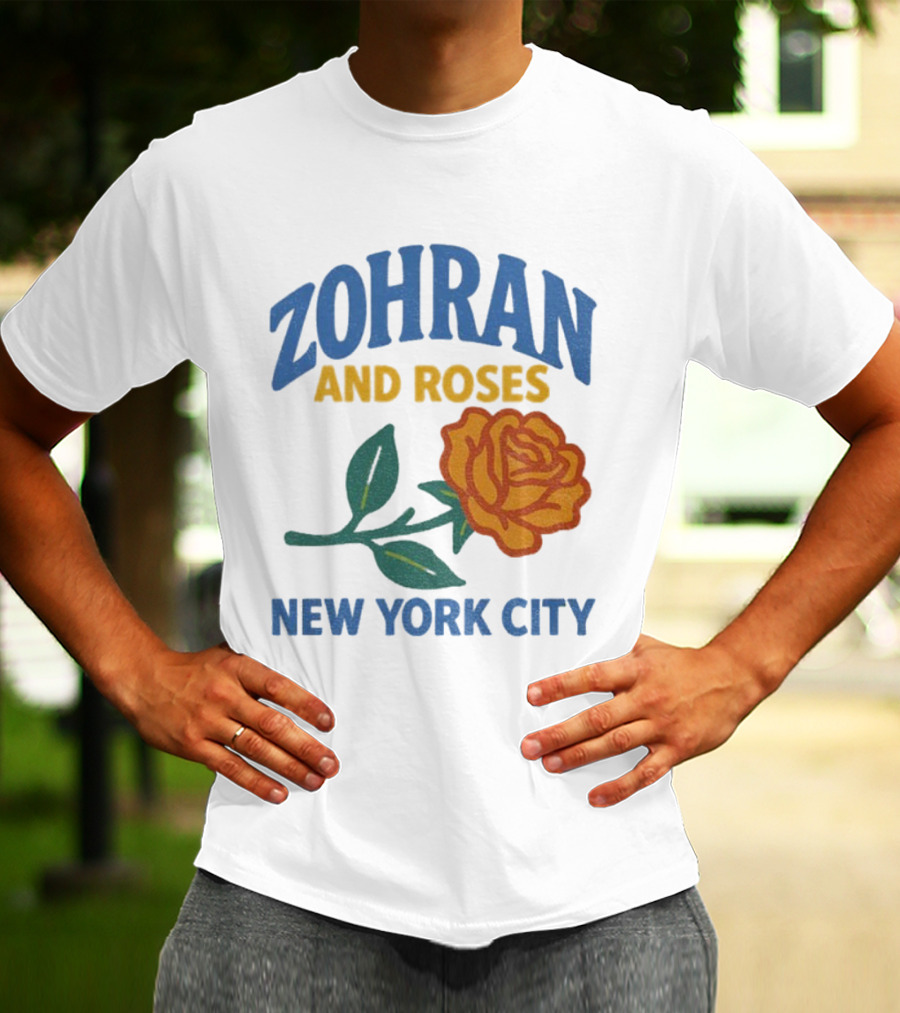 Zohran And Roses New York City Roti And Roses Mayor Mamdani T-Shirt