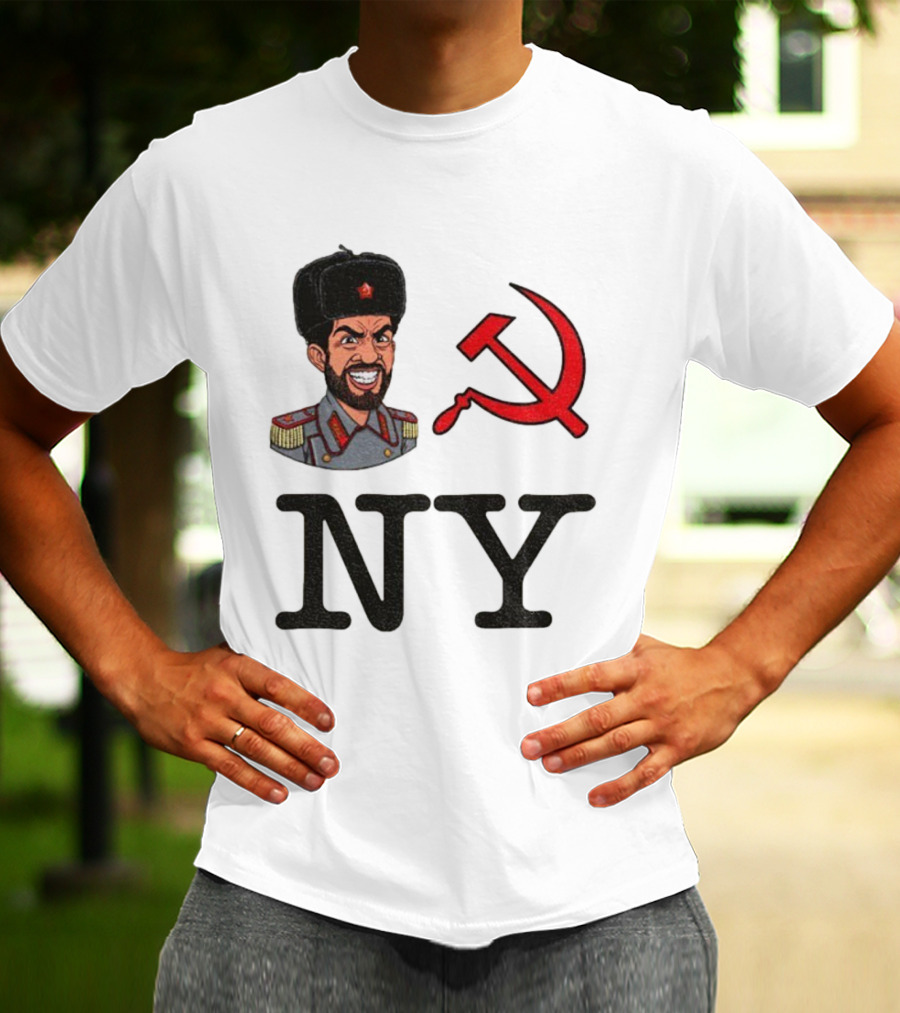 NY Communist Party Zohran Mamdani Imagery With Hammer And Sickle T-Shirt