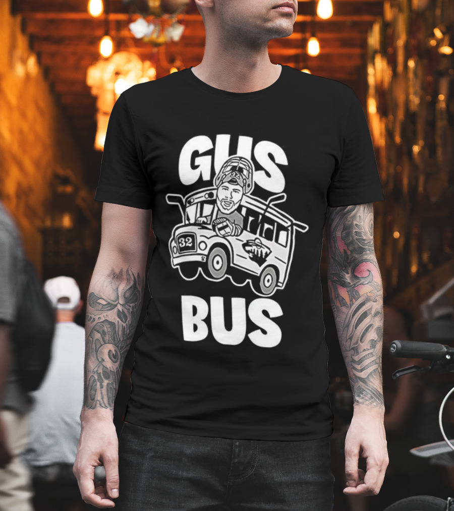 Gus Bus All Aboard Zach Parise Minnesota Wild Hockey T-Shirt