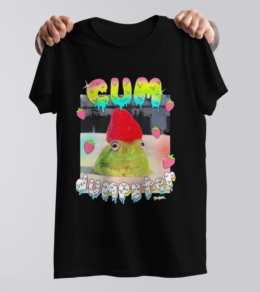 Cum Dumpster Frog Strawberry Hat Kawaii Aesthetic T-Shirt