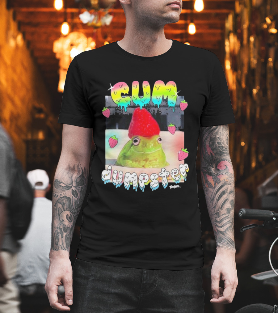 Cum Dumpster Frog Strawberry Hat Kawaii Aesthetic T-Shirt