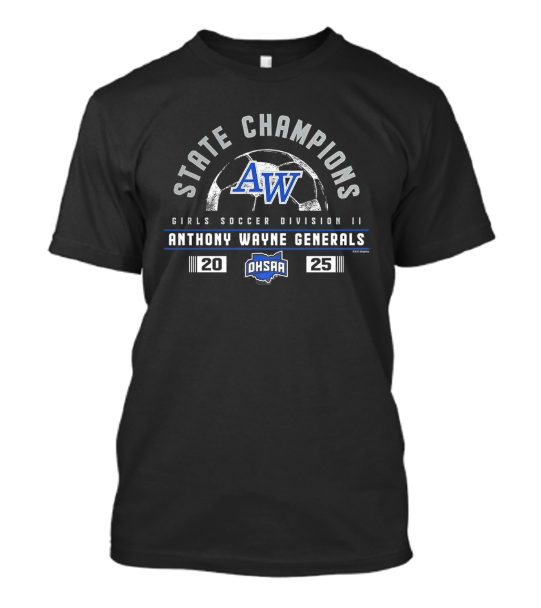 Anthony Wayne Generals 2025 State Champions Girls Soccer Division II OHSAA T-Shirt