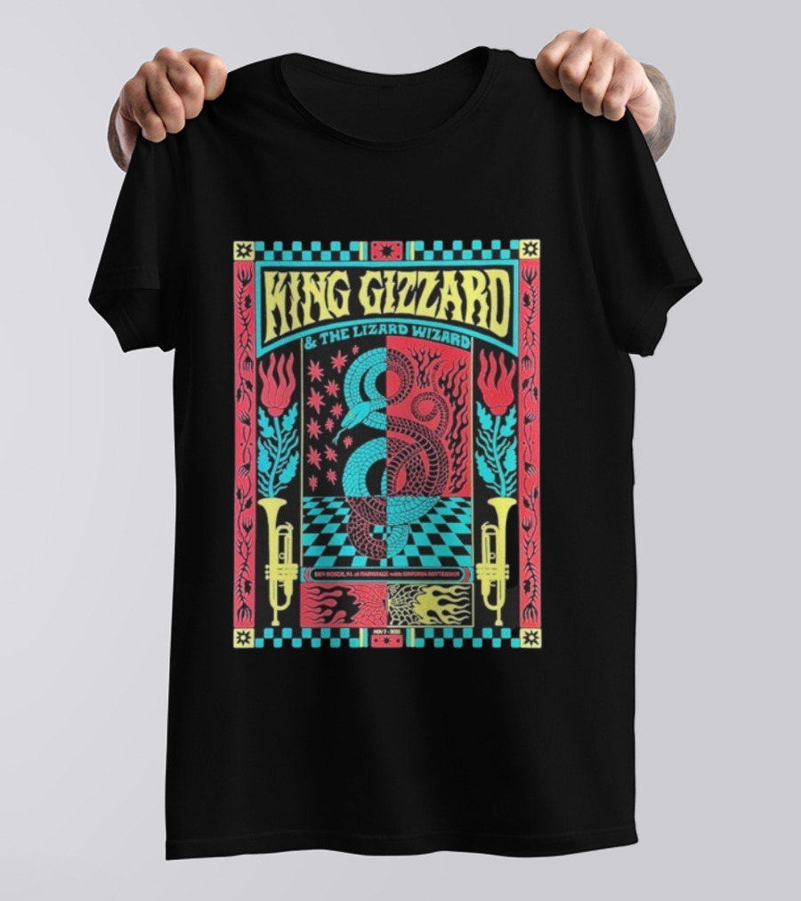 King Gizzard And The Lizard Wizard Den Bosch Netherlands Mainstage November 7 2025 Symphony Rotterdam T-Shirt