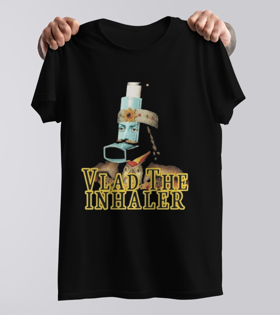 Vlad The Inhaler Asthma Humor Parody T-Shirt