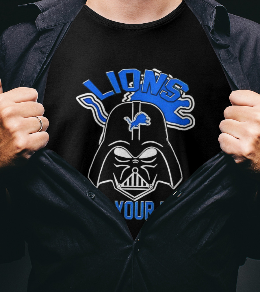 Detroit Lions Darth Vader I Am Your Fan Star Wars Collaboration T-Shirt